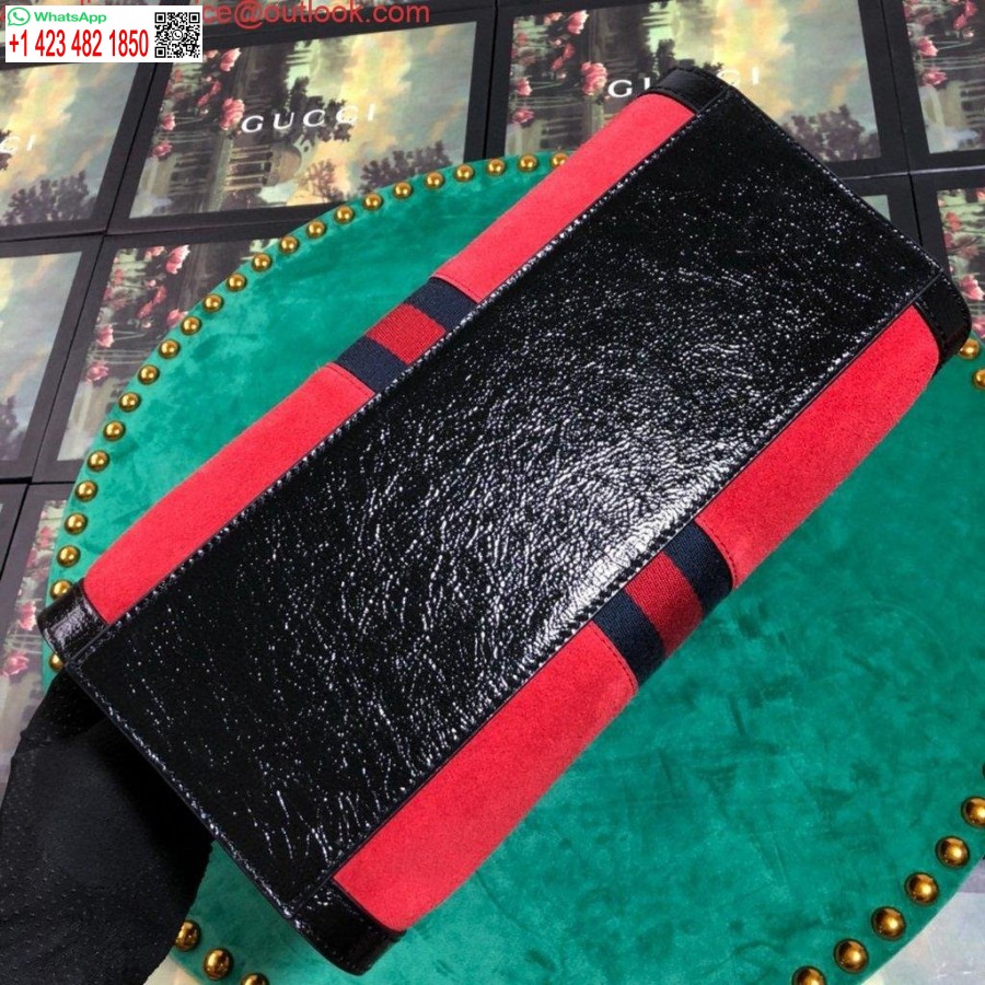 Réplique Gucci 524537 Gucci Ophidia Gg Sac à Bandoulière Fourre-tout Moyen Rouge