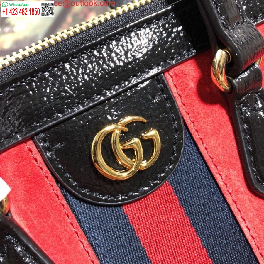 Réplique Gucci 524537 Gucci Ophidia Gg Sac à Bandoulière Fourre-tout Moyen Rouge