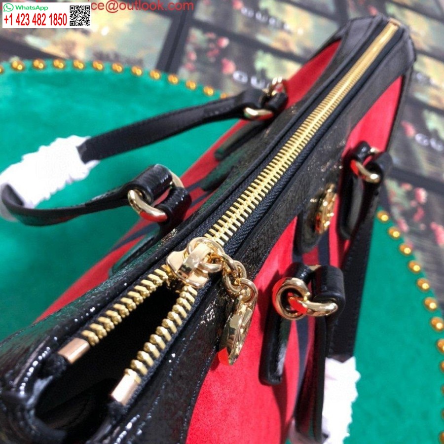 Réplique Gucci 524537 Gucci Ophidia Gg Sac à Bandoulière Fourre-tout Moyen Rouge