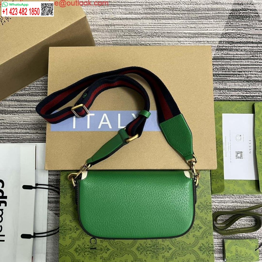 Réplica Gucci 727791 Adidas X Gucci Mini Bolso Verde