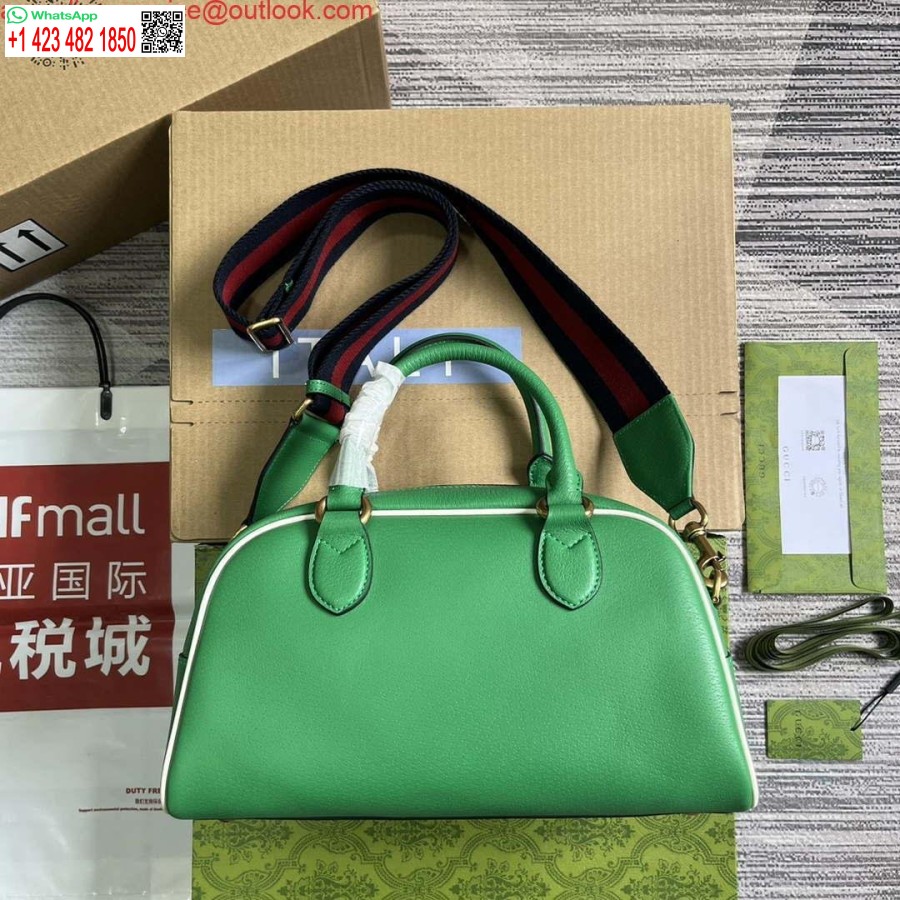 Replica Gucci 727558 Borsone Medio Adidas X Gucci Verde