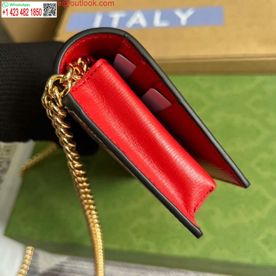 Реплика Gucci 621892 Кошелек Adidas X Gucci с цепочкой Horsebit