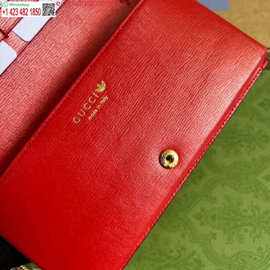 Реплика Gucci 621892 Кошелек Adidas X Gucci с цепочкой Horsebit
