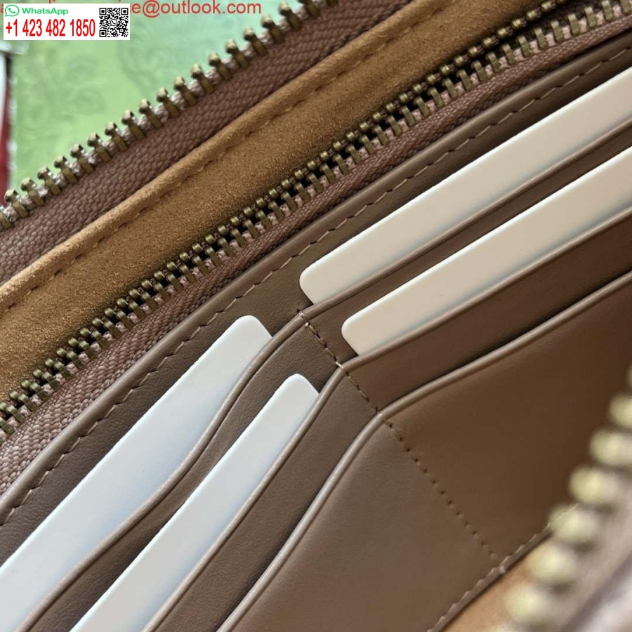 Replica Gucci 443447 GG Marmmont wallet with chain Pink leather