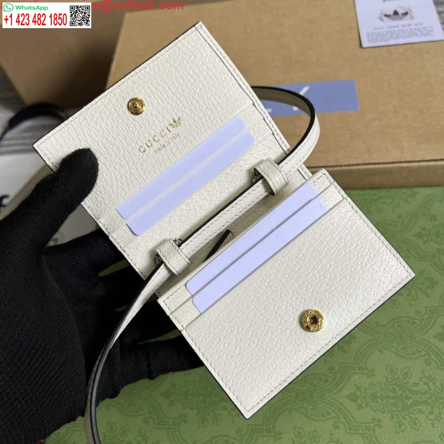 Replika Adidas X Gucci Kortfodral Med Hästbit 702248 Off-white Och Svart Läder