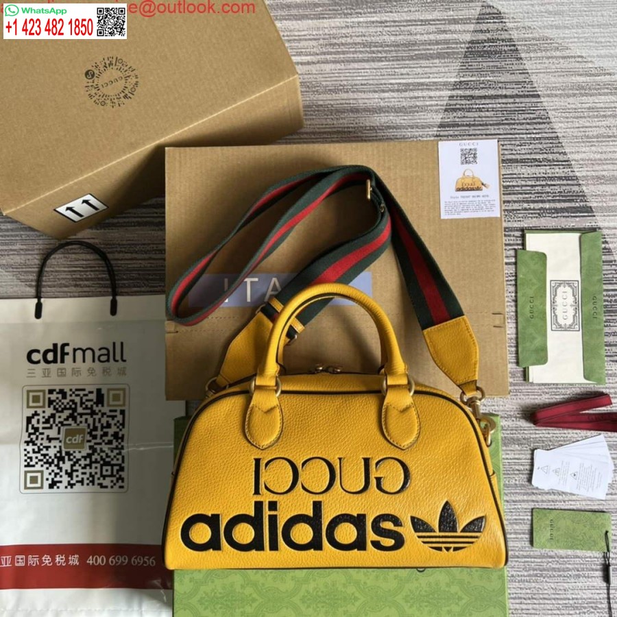 Réplique Adidas X Gucci 702397 Mini Sac De Sport Jaune