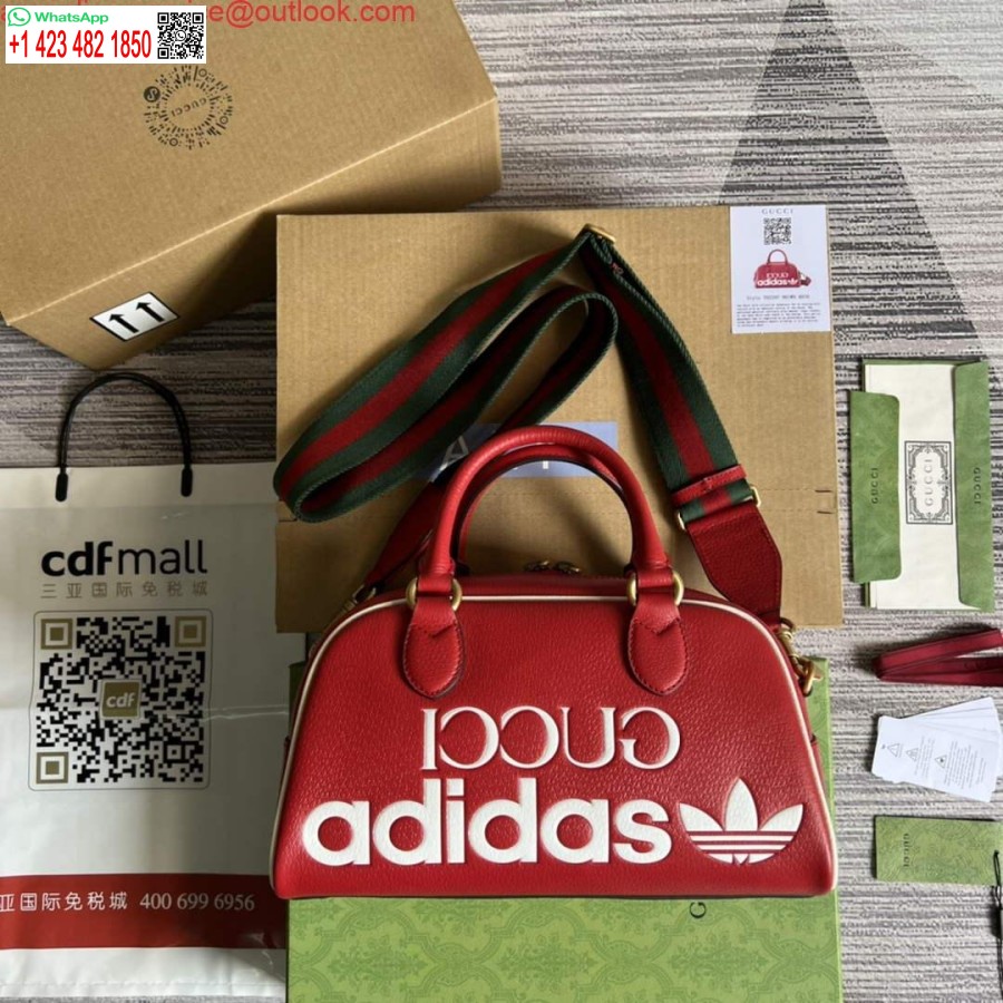 Réplique Adidas X Gucci 702397 Mini Sac De Sport Rouge