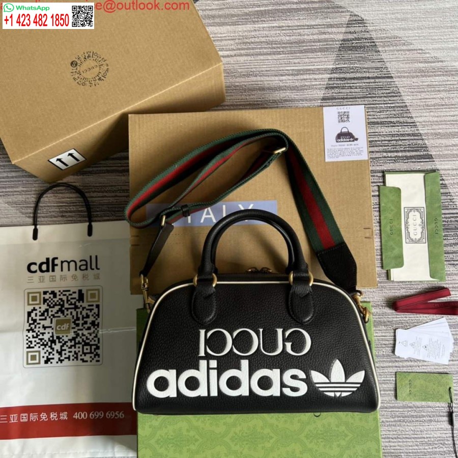 Réplique Adidas X Gucci 702397 Mini Sac De Sport Noir