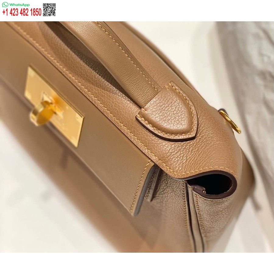 Replik Hermes Mini 2424 Leder 21 Cm H230263 Weimaraner Farbe