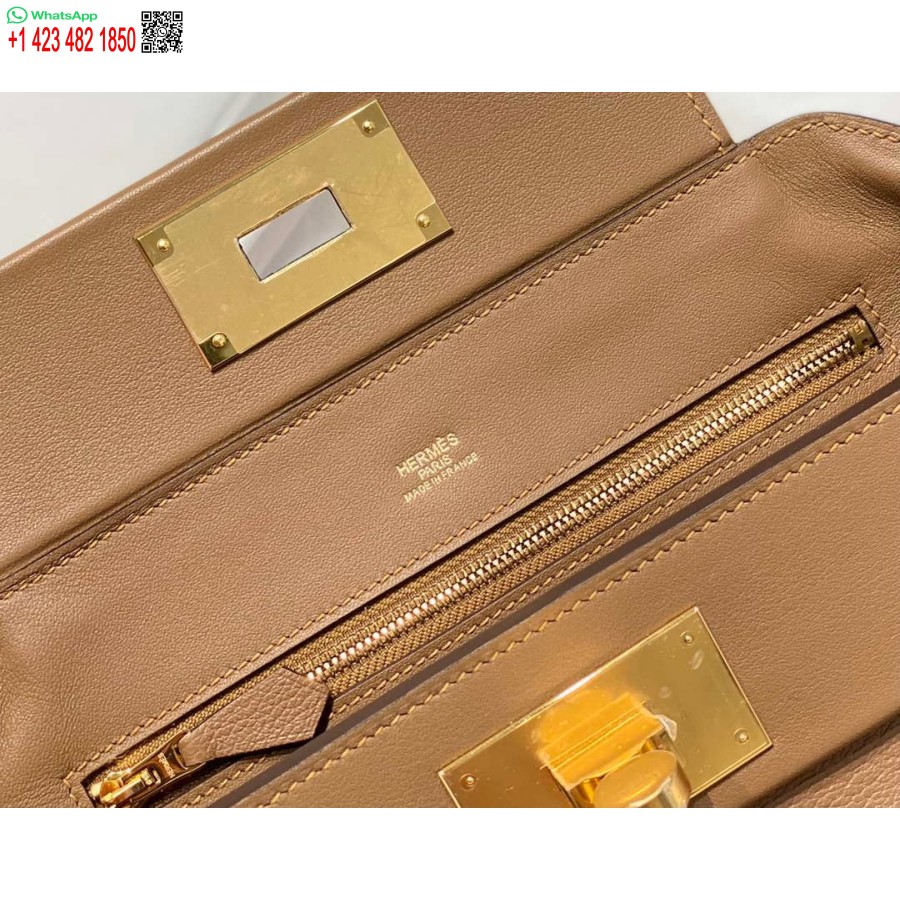 Replik Hermes Mini 2424 Leder 21 Cm H230263 Weimaraner Farbe