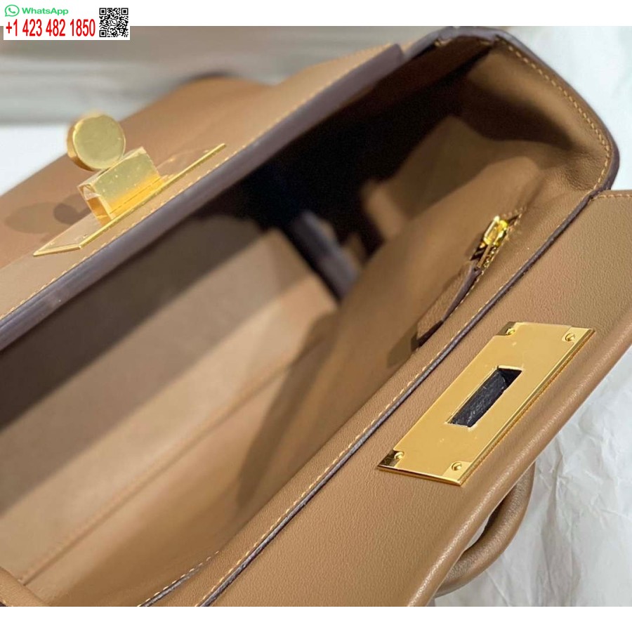 Replik Hermes Mini 2424 Leder 21 Cm H230263 Weimaraner Farbe