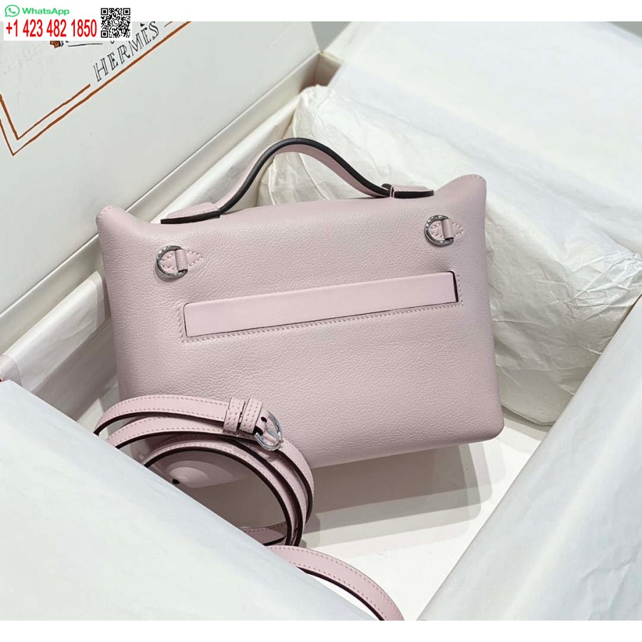 Replika Hermes Mini 2424 Læder 21cm H230263 Fantasy Lilla