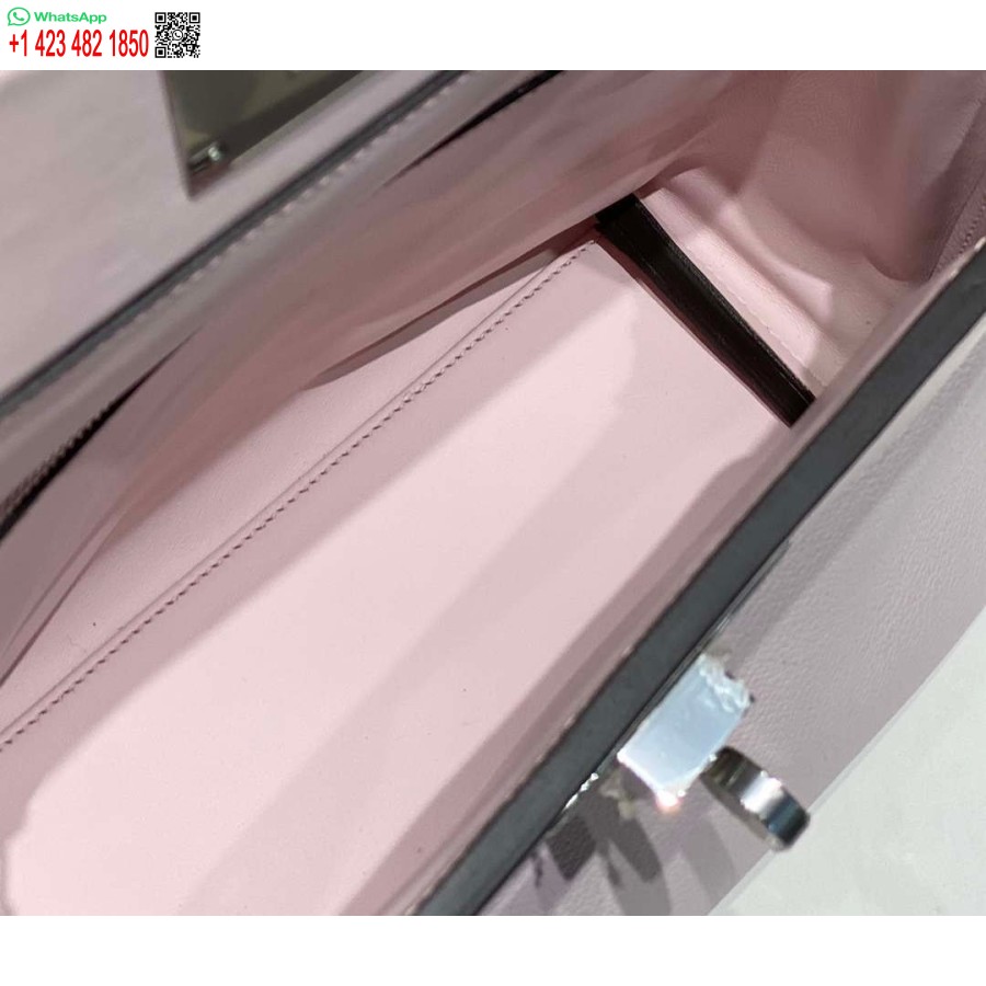 Replika Hermes Mini 2424 Læder 21cm H230263 Fantasy Lilla