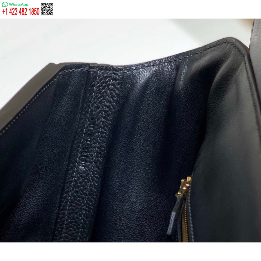 Replika Hermes Kelly 2424 Kožená 29 Cm H230268 čierna Taška Cez Rameno