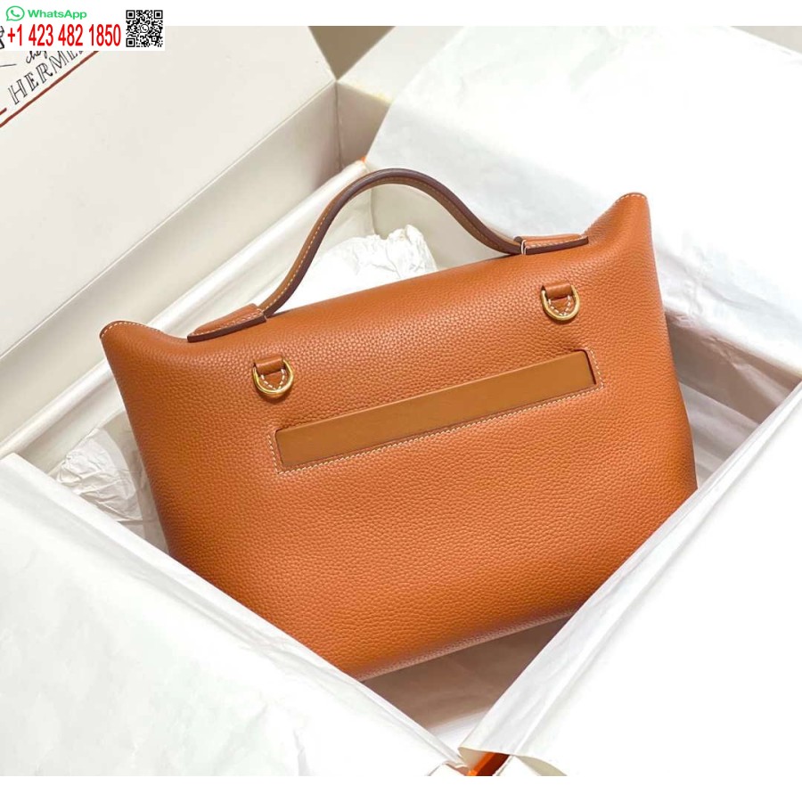Replika Hermes Kelly 2424 Kožená 29 Cm H230267 Hnedá Taška Cez Rameno