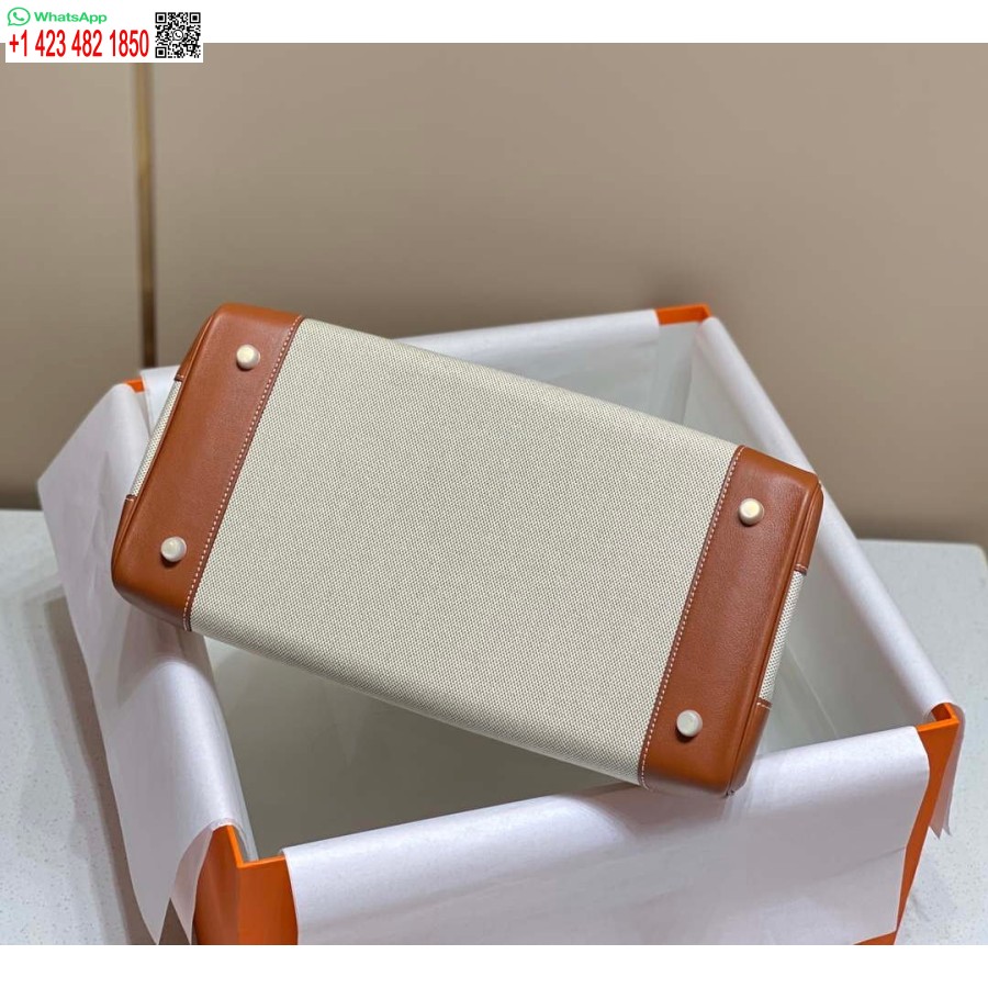 Replika Hermes Birkin Velike Torbe Od Brze Kože S Platnom 285903