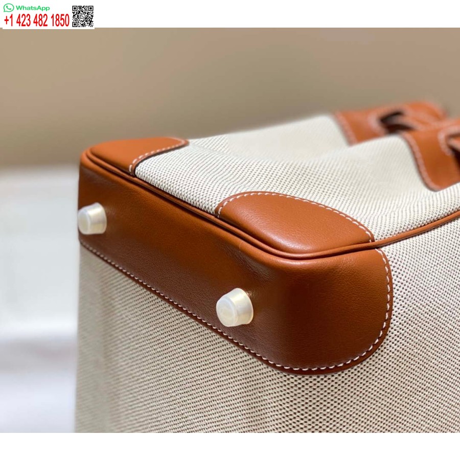 Replika Hermes Birkin Velike Torbe Od Brze Kože S Platnom 285903