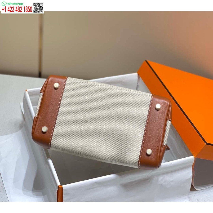 Replika Hermes Birkin Velike Torbe Od Brze Kože S Platnom 285903