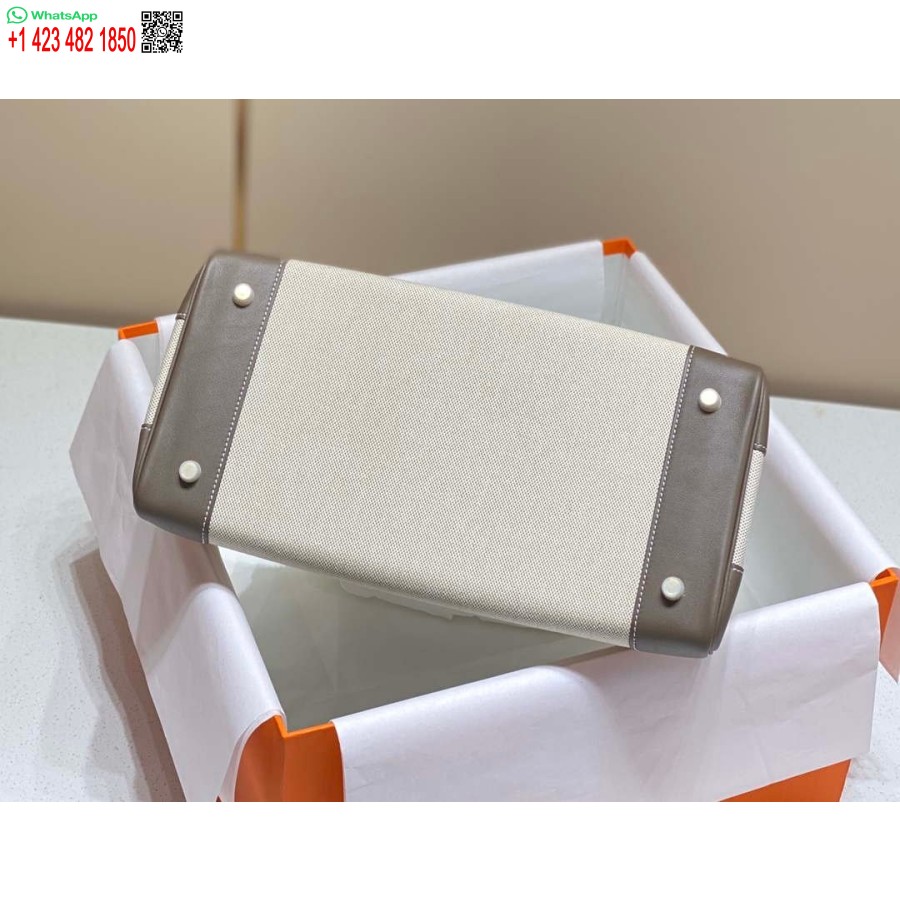Replika Hermes Birkin Velike Torbe Od Brze Kože S Platnom 285902