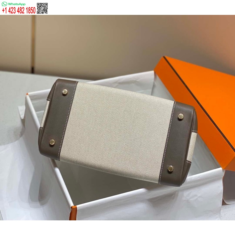 Replika Hermes Birkin Velike Torbe Od Brze Kože S Platnom 285902