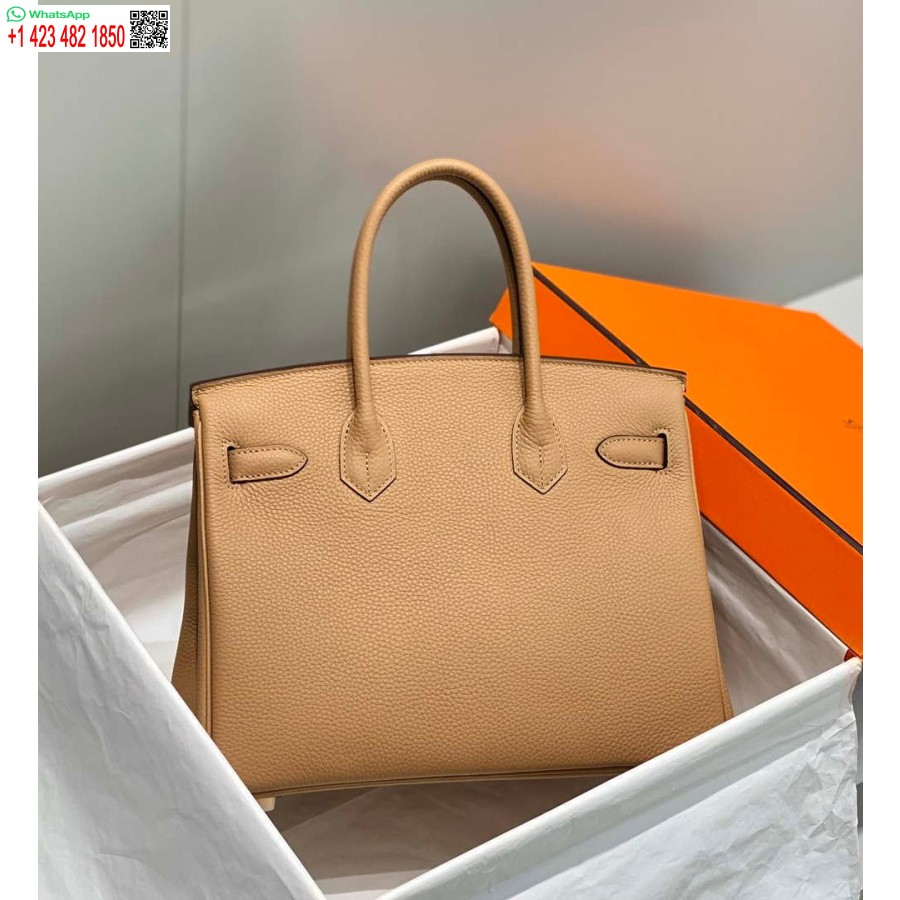 Réplique Hermes Birkin Designer Sac Fourre-tout En Cuir Togo 28567 Camel