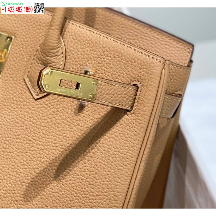 Réplique Hermes Birkin Designer Sac Fourre-tout En Cuir Togo 28567 Camel