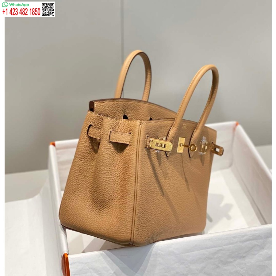 Réplique Hermes Birkin Designer Sac Fourre-tout En Cuir Togo 28567 Camel