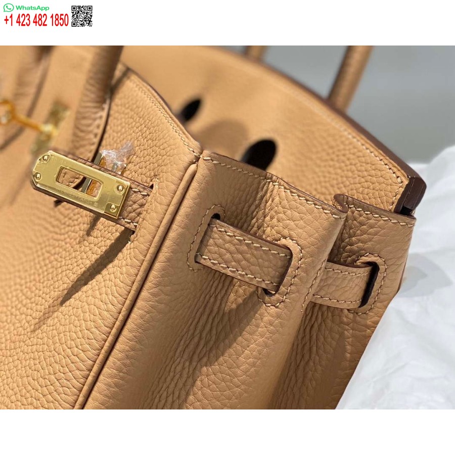 Réplique Hermes Birkin Designer Sac Fourre-tout En Cuir Togo 28567 Camel