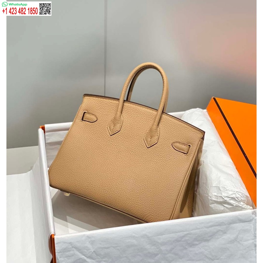 Replica Borsa Tote Firmata Hermes Birkin Togo In Pelle 28567 Cammello