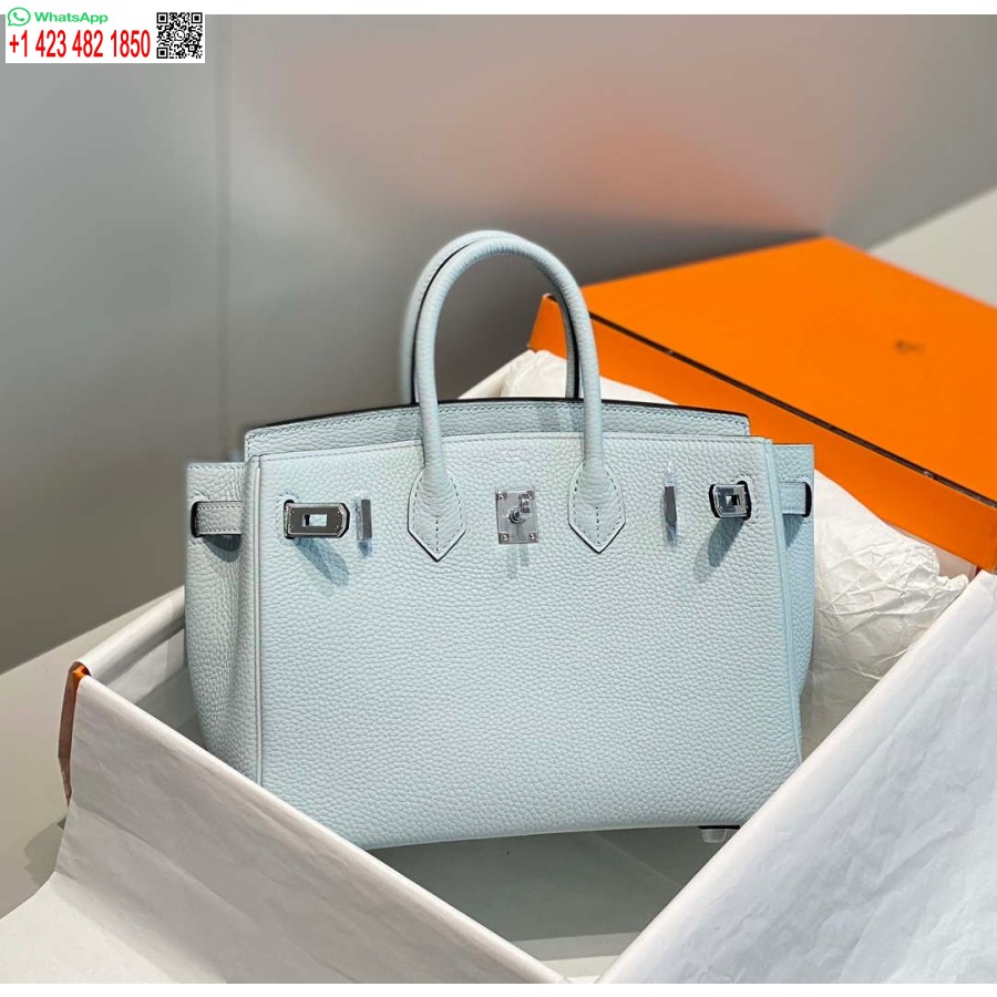 Replika Hermes Birkin Designer Mulepose Togo Læder 28566 Blå Bleg