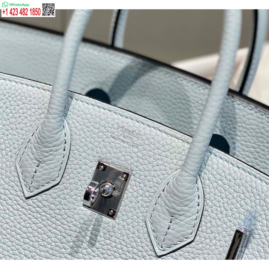 Replika Hermes Birkin Designer Mulepose Togo Læder 28566 Blå Bleg