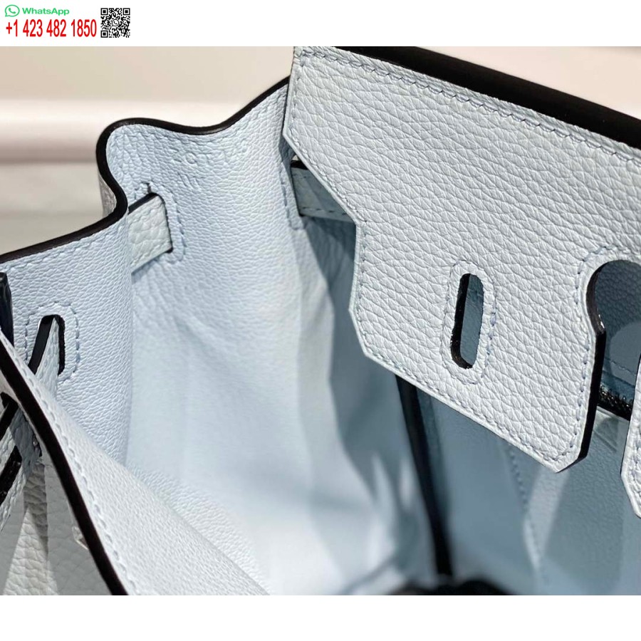 Replika Hermes Birkin Designer Mulepose Togo Læder 28566 Blå Bleg