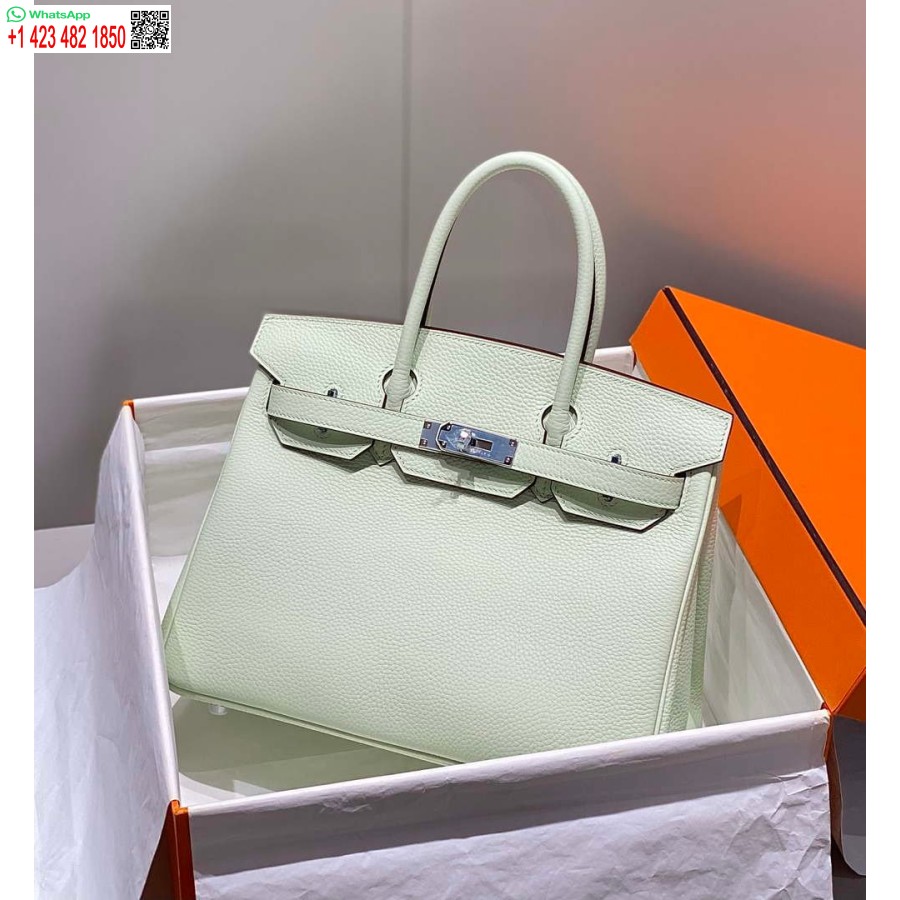 Replik Hermes Birkin Designer-Einkaufstasche Togo Leder 28565 Bubble Green