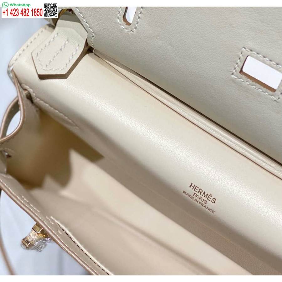 Replik Hermes 316413 Jypsiere Leder Hermes Taschen Weiß H900918