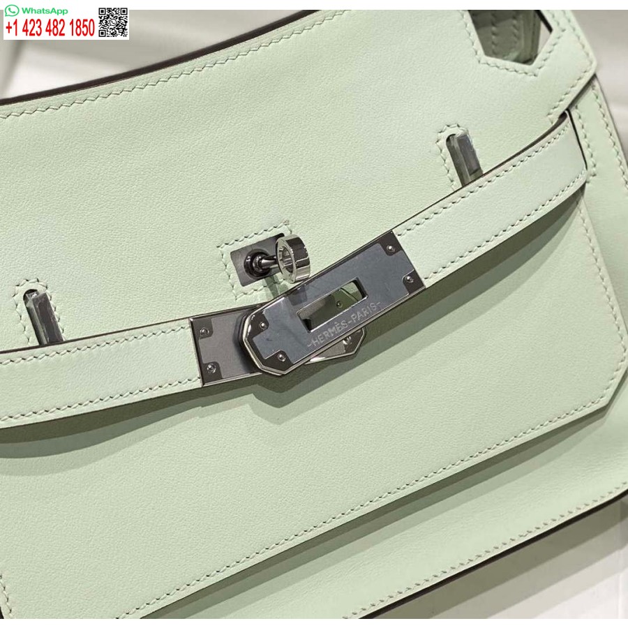 Replika Hermes 316413 Kožené Tašky Jypsiere Hermes Svetlozelená H900919