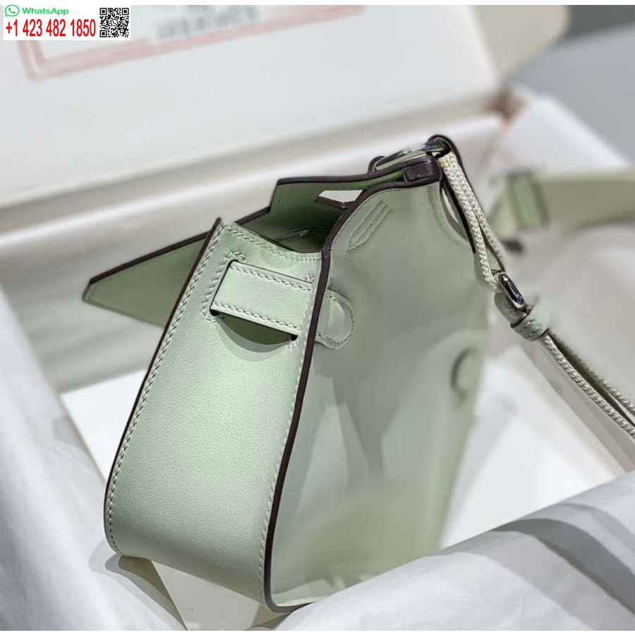 Replika Hermes 316413 Kožené Tašky Jypsiere Hermes Svetlozelená H900919