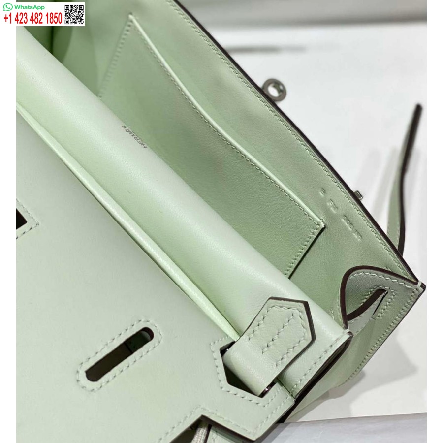 Replika Hermes 316413 Kožené Tašky Jypsiere Hermes Svetlozelená H900919