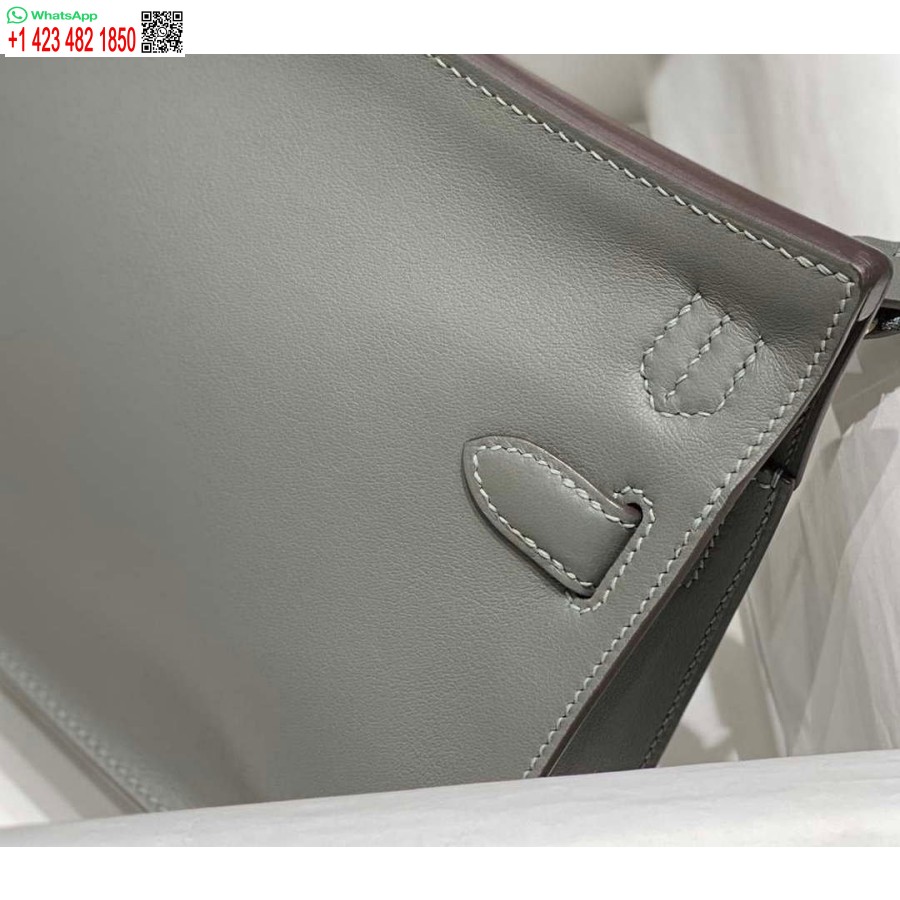 Replika Hermes 316413 Jypsiere Kožne Hermes Torbe Sive H900920