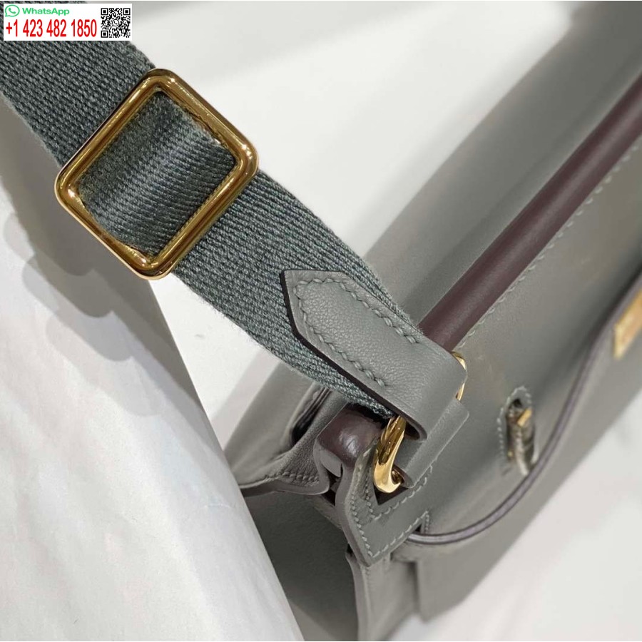 Replika Hermes 316413 Jypsiere Kožne Hermes Torbe Sive H900920