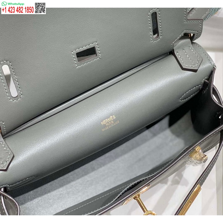 Replika Hermes 316413 Jypsiere Kožne Hermes Torbe Sive H900920