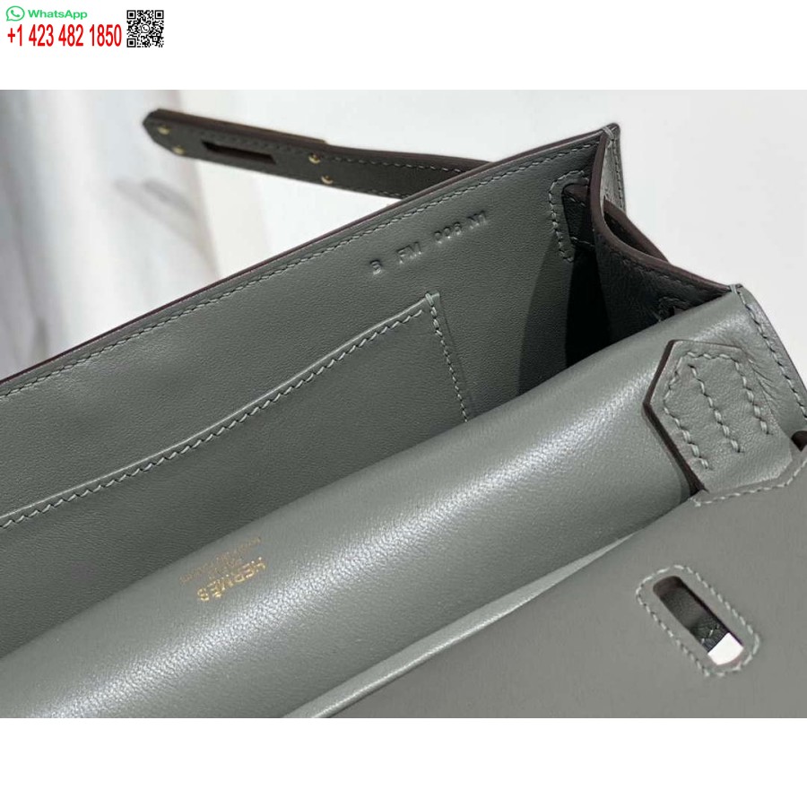 Replika Hermes 316413 Jypsiere Kožne Hermes Torbe Sive H900920