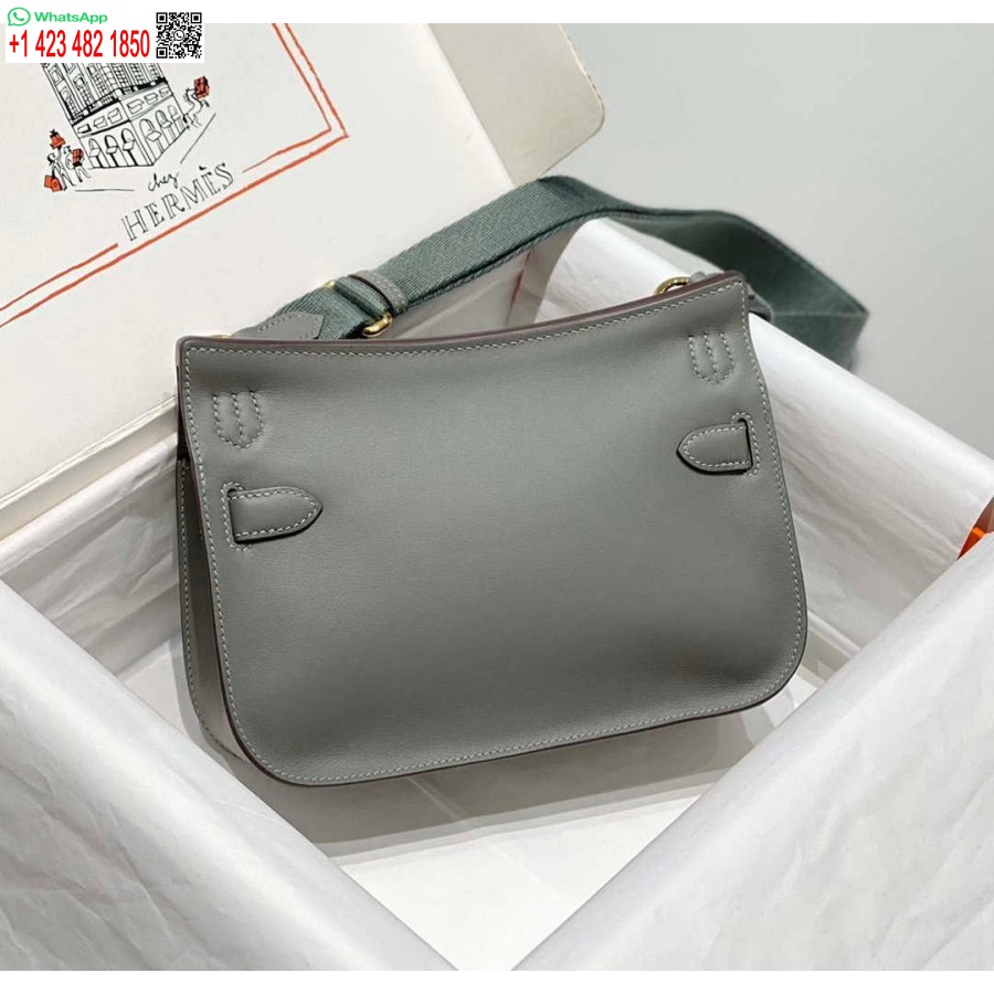 Replika Hermes 316413 Kožené Tašky Jypsiere Hermes Sivá H900920