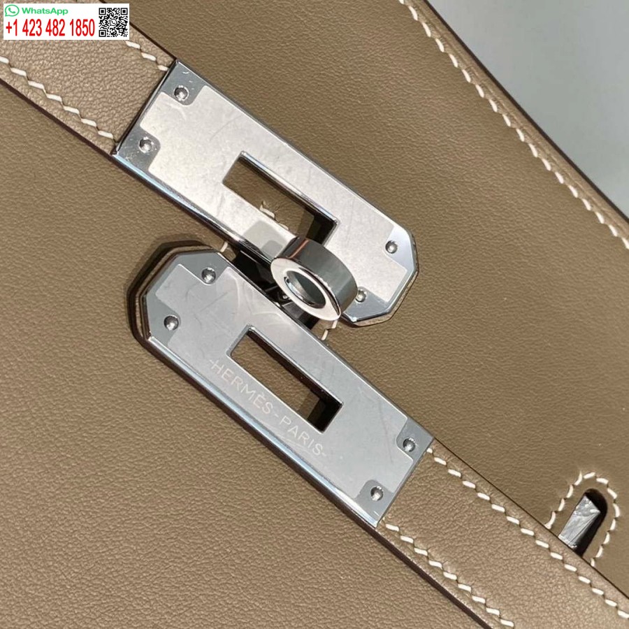 Replika Hermes 316413 Jypsiere Usnjene Torbe Hermes Slon Siva H900913