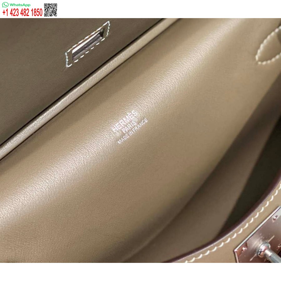 Replika Hermes 316413 Jypsiere Usnjene Torbe Hermes Slon Siva H900913