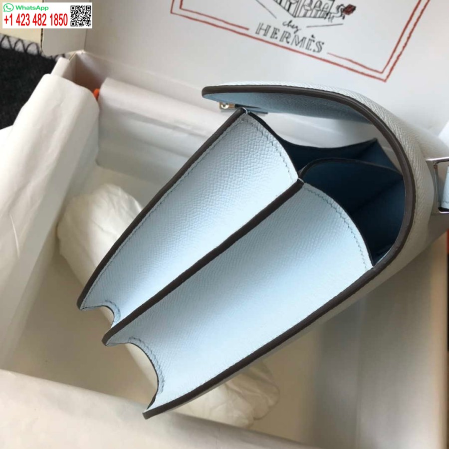 ماکت کیف های شانه ای هرمس کنستانس چرم اپسوم نقره ای H28420