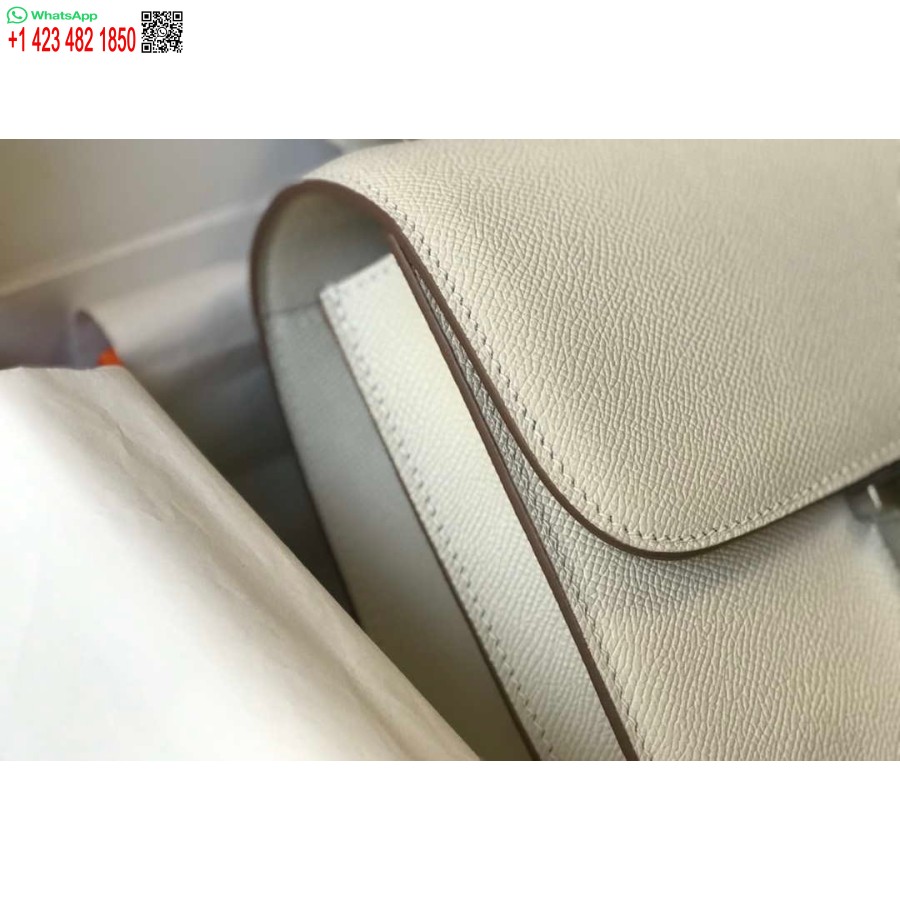 Réplique Hermes Constance Sacs à Bandoulière Epsom Cuir Argent H28419