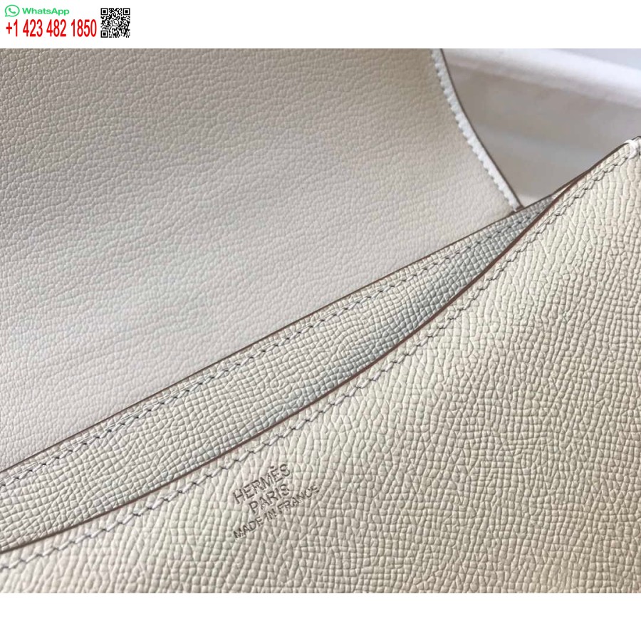 Réplique Hermes Constance Sacs à Bandoulière Epsom Cuir Argent H28419