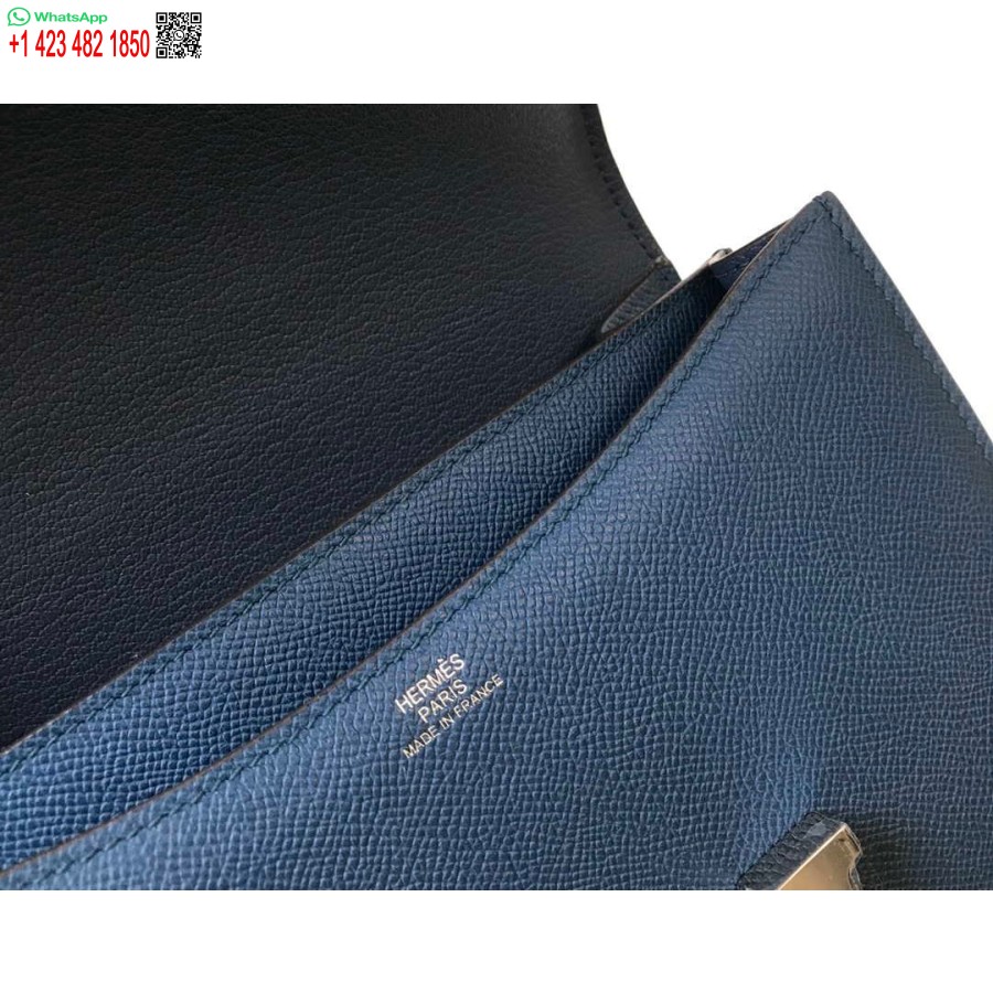 Replika Tas Bahu Hermes Constance Epsom Leather Silver H28417
