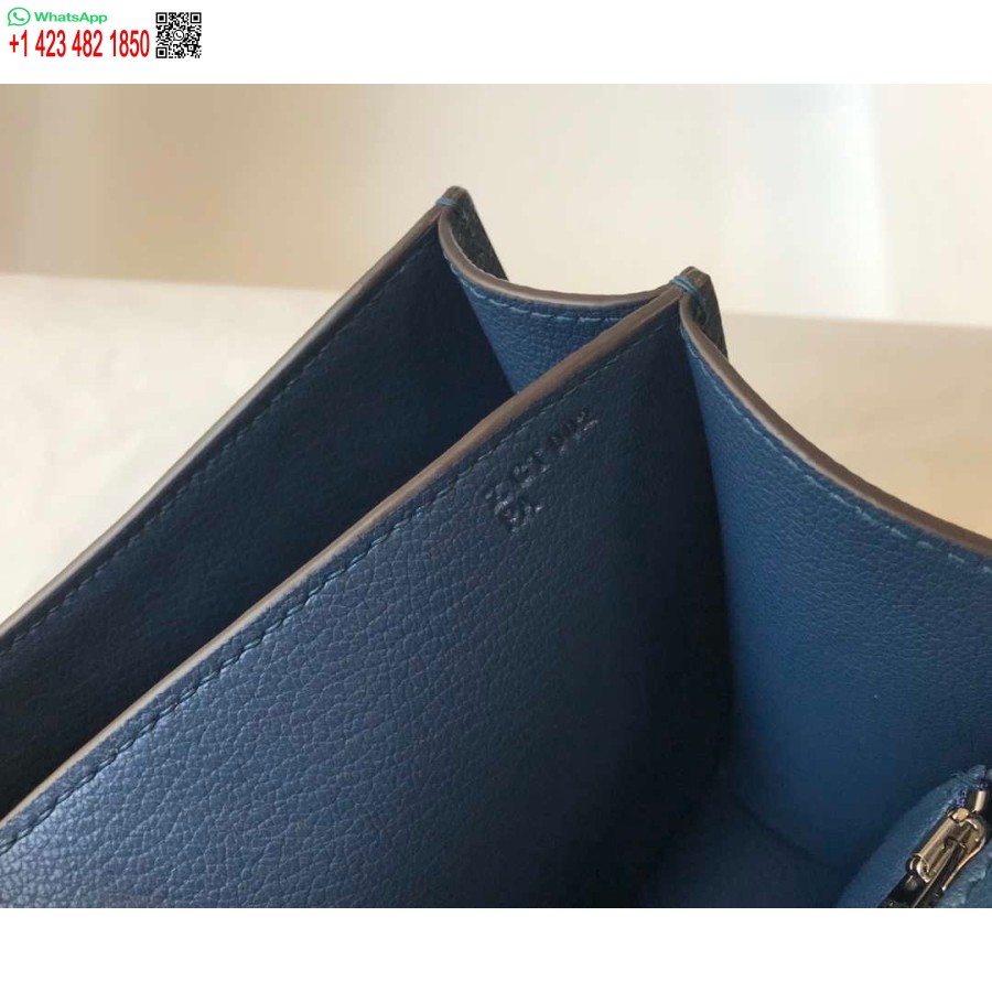 Replika Tas Bahu Hermes Constance Epsom Leather Silver H28417