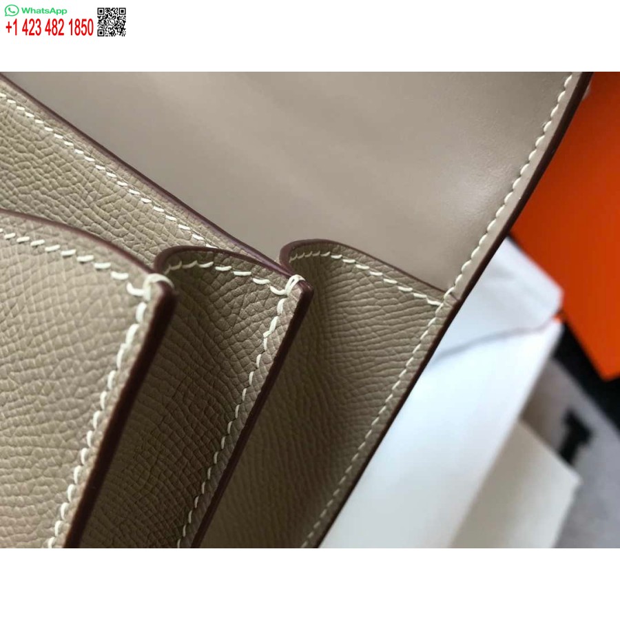 ماکت کیف های شانه ای هرمس کنستانس چرم اپسوم نقره ای H28415